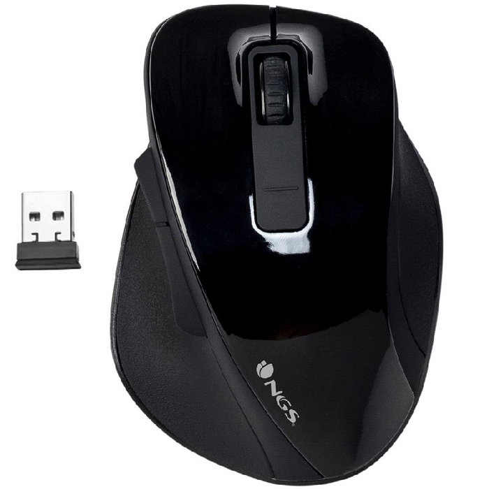NGS Bow Ratón Inalámbrico Óptico Negro NGS Bow Ratón Inalámbrico Óptico Negro
